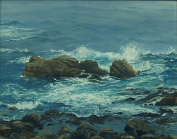 Rocky Seacoast
oil on canvas
11” x 14”